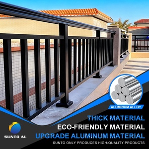 SUNTO ücretsiz ayakta alüminyum alaşımlı çit paneli 8ft avustralya toz kaplı kolayca monte Yard dekoratif bahçe kafes 3D - Product Image 3