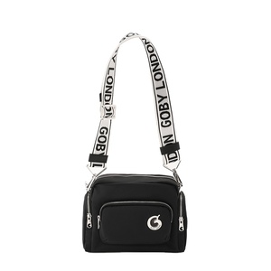<span class=keywords><strong>Borsa</strong></span> a Tracolla Doppia di Lusso Personalizzata Goby London in Nylon di Alta Qualità per Donne, <span class=keywords><strong>Borsa</strong></span> Messenger con Catene, Stile Elegante - Product Image 1