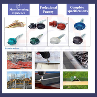 Vis autoperceuse hexagonale en acier au carbone et acier inoxydable pour toiture en PVC avec rondelle en caoutchouc EPDM