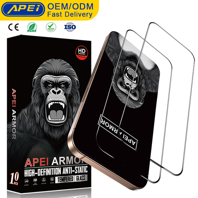 9H 0.33MM Hight Quality High Transparent Accessories Tempered Full Coverage Screen Protector for Iphone 13 14 15 16 17 Pro Max