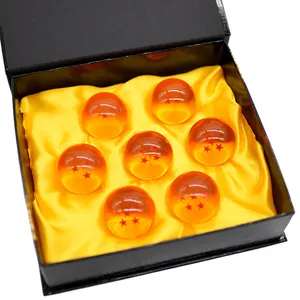 4 Size High Quality Anime DBZ Star Acrylic Crystal Star ball Resin Crafts 7pcs in one gift box