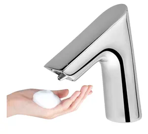 Messing Badezimmer Wasserhahn Automatischer Sensor berührungs loser flüssiger Seifensp ender