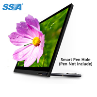 Écran portable breveté de 15,6 pouces 1080P IPS HDR USB C avec double type-C VESA haut-parleur étui en cuir pour ordinateur portable PC téléphone PS4