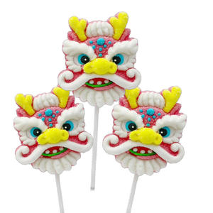 Sucettes artisanales en gros, friandises exotiques, bonbons, sucettes chinoises dansant le <span class=keywords><strong>lion</strong></span>, 20g/pièce - Product Image 4