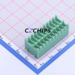 KF2EDGKVG-3.5-2*10P Plug-in Terminal Block Through hole,P=3.5mm Connector Board-to-Board / Socket Closed Snap Fixing 2x10P 3.5mm - Product Image 2