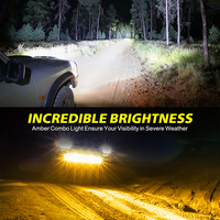 Barre lumineuse LED combinée triple/quadruple rangée Slimline 230W, couleur lumière ambre ou blanche, 30 pouces, pour SUV, UTV, Side by Side