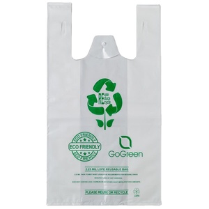 Custom Wholesale Price <b>Extra</b> <b>Large</b> Foldable Reusable Heavy Duty Plastic Shopping Bag With Logo - Product Image 2