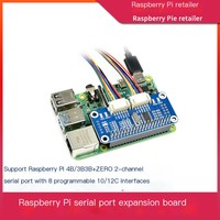 Carte d'extension série double UART Raspberry Pi 3B/4B/Zero, module série I2C