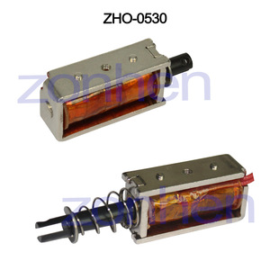 Electroimán de Tipo O Miniatura, de Empuje y Tracción, de Tipo Pasante, con Control Eléctrico de CC, Cerradura Magnética para Equipos Eléctricos - Product Image 1