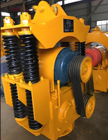 JOVE Gelbe Hydraulisch-Elektrisch Angetriebene Vibrationshämmer mit Hoher Grabkraft zum Pressen von Zaunpfosten