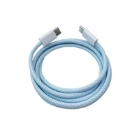 Kabel Pengisian Daya Tipe-C 3A 120cm Berkinerja Tinggi dan Kecepatan Tinggi Model D38 Tahan Lama Buatan Taiwan untuk Ponsel