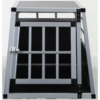 Cage de transport pour animaux de compagnie en aluminium, populaire, élégante, avec options de porte simple ou double