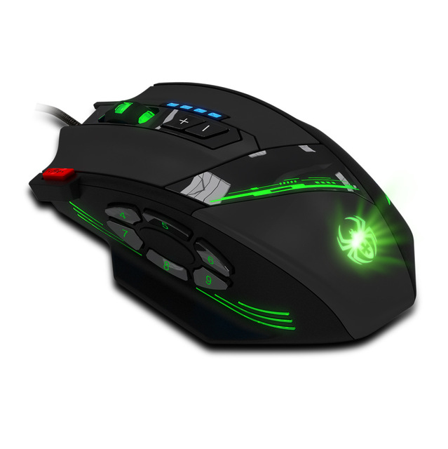 ZELOTES C12 Optical Ergonomic CF Mouse Right Hand USB Interface Chicken Game Macro Press Gun Programming Custom Master Stock