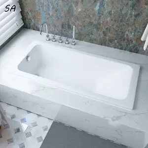 Serlina hot sale home has an insulated embedded thickened acrylic square bathtub