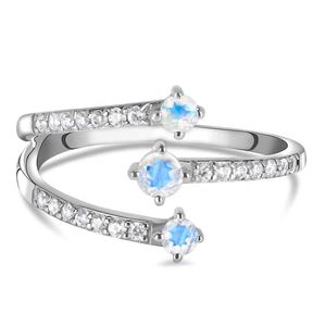 Collana in Pietra di Luna Blu OEM, Gioielli in Argento 925 all'Ingrosso per Grandi Magazzini ed Esportatori, Design Esclusivo - Product Image 2