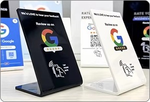13,56 MHz NFC <span class=keywords><strong>Google</strong></span> Review Feedback Prompt Tag-Tarjeta de PVC/Etiqueta (Cuadrado o Círculo)-Plexiglás/Material Acrílico Aceptable - Product Image 5