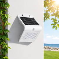 Lampe murale solaire 4W, lampe de sécurité LED haute luminosité, double éclairage, éclairage décoratif de jardin IP65