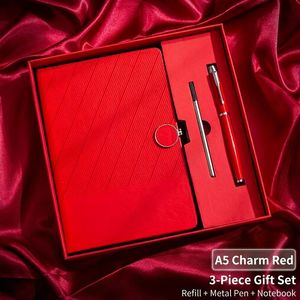 Ensemble Cadeau Papeterie Prix de Gros, Carnet A5 en PU Durable et Stylo Métallique Professionnel, Cadeau de Fêtes pour Entreprise Multinationalle - Product Image 3