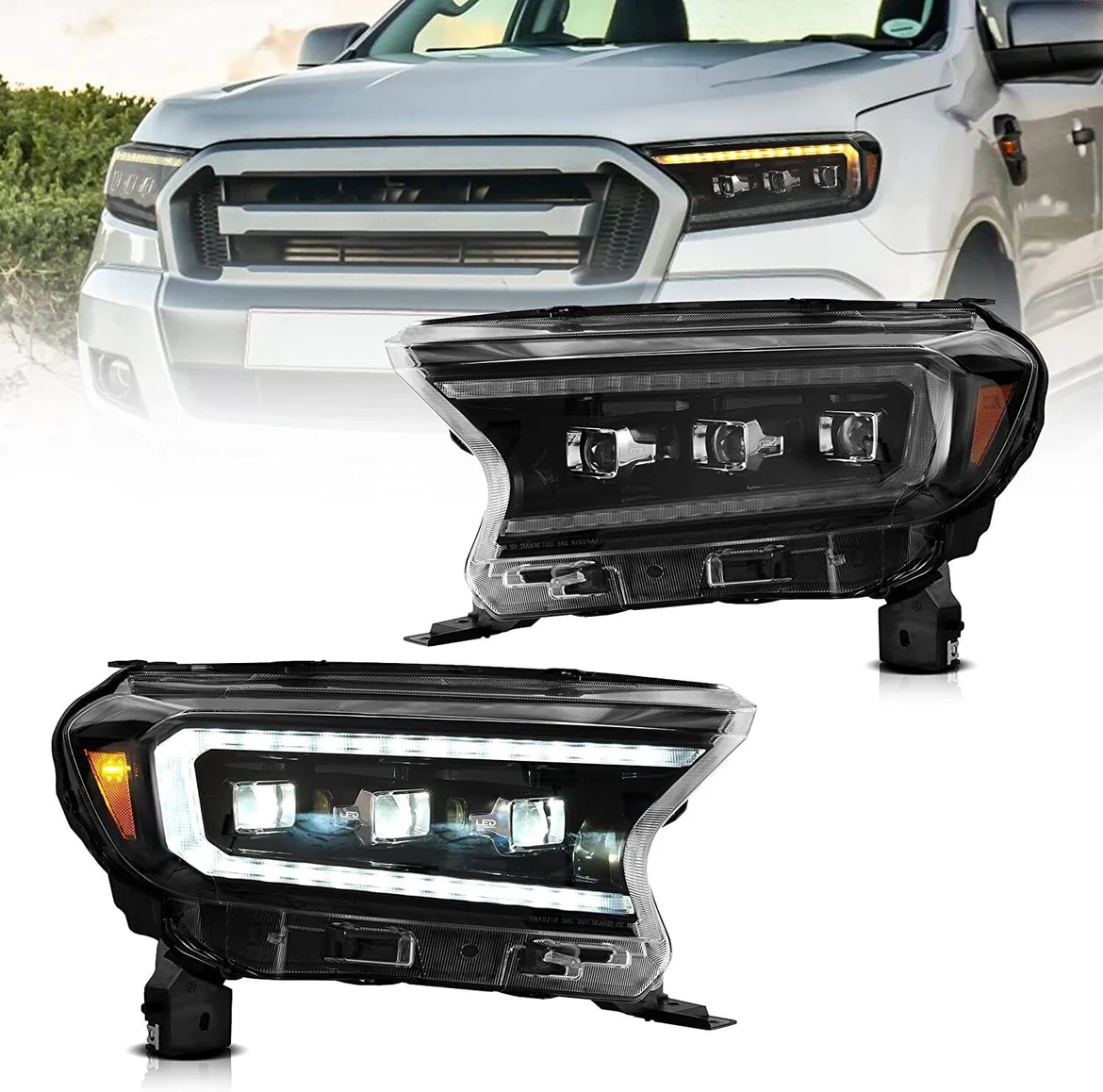 ford ranger t6 lights