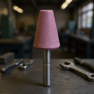 Truncated Conical Ceramic <b>Grinding</b> <b>Wheel</b> 15x25 Mm 6 Mm Shank For Precision <b>Grinding</b> - Product Image 3