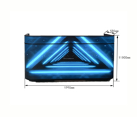 Écran LED pour cabine de DJ pour festivals de musique, intérieur, P1.25-P2.5, écran LED couleur pleine pour comptoir d'accueil