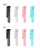 Mini trépied pliable R1 R1S avec lumière d'appoint en ABS et acier inoxydable, télécommande sans fil, réglage multi-angles pour téléphone