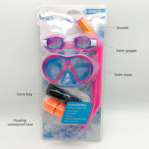 Subacquea Snorkeling Full Face bambini maschera da nuoto Set di immersioni subacquee maschere per respiratore Anti nebbia respirazione sicura per i bambini - Product Image 3