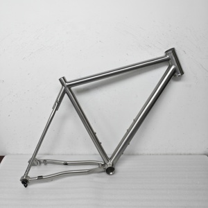 Cadre de vélo de gravier en titane <span class=keywords><strong>700C</strong></span> le plus récent avec conception à montage plat - Product Image 1