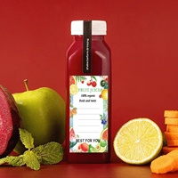 Étiquettes personnalisées en plastique pour bouteilles de jus, autocollantes, imperméables, pour bouteilles de 12oz, 8oz, 4oz, contenants en vrac, smoothies, cadeaux