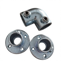 Tuyau en fonte malléable de 48 mm, double galvanisation. Raccords de serrage pour tubes, raccords de tuyauterie structurelle