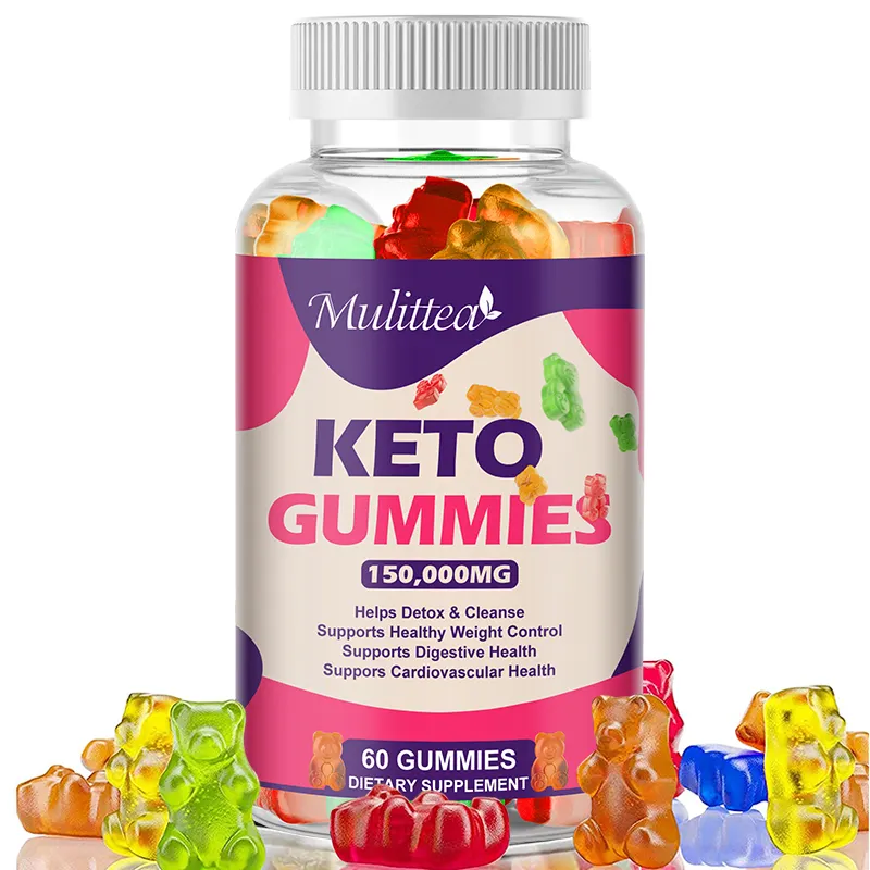 ฉลากส่วนตัว60ขนม Keto Bhb Gummies อาหารเสริมเพื่อสุขภาพ Keto ผลิตภัณฑ์ลดน้ำหนักสลิมมิ่ง