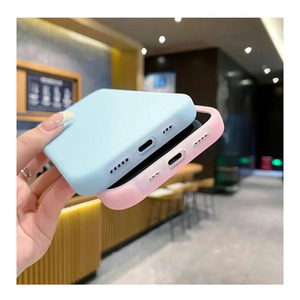 เคสโทรศัพท์มือถือเนื้อซิลิโคนเหลวเจลลี่ให้ความรู้สึกเหมือนหนัง TPU PC พร้อมผ้ากำมะหยี่สีล้วนสำหรับ <span class=keywords><strong>iPhone</strong></span> 13 <span class=keywords><strong>14</strong></span> 15 16 17 <span class=keywords><strong>PRO</strong></span> <span class=keywords><strong>MAX</strong></span> - Product Image 6