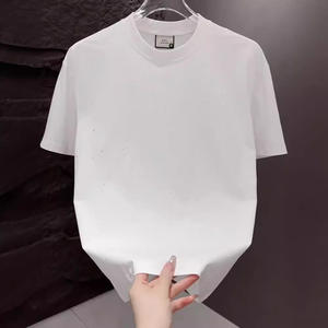 เสื้อยืดผู้ชายแขนสั้นสไตล์ลำลองสีพื้น แต่งลายปักเลื่อม ผ้าถัก ทรงหลวม ใส่ได้ทุกโอกาส รุ่นใหม่ประจำฤดูร้อน - Product Image 3