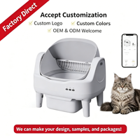 Suivi intelligent de la santé et du poids des animaux de compagnie via application connectée Wi-Fi, faible bruit, autonettoyant, facile à nettoyer, contrôle des odeurs