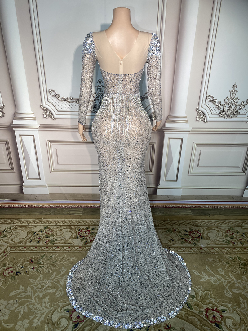 Birthday Dress Vestidos De Fiesta Silver Sparkling Diamonds Tassels Tulle  Prom Dress| Alibaba.com
