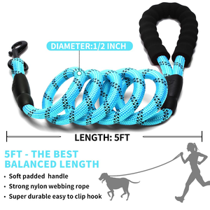 China Nylon Adjustable Reflective Glow Dark <b>Pet</b> Dog Sport Lead Leash Set Hand Free <b>Running</b> Elastic Durable Simple Cartoon - Product Image 3