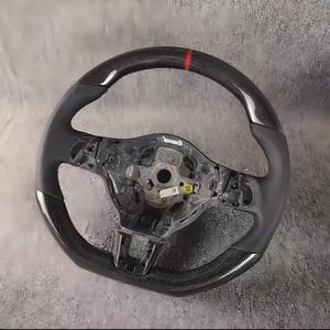 Volante Personalizado <span class=keywords><strong>de</strong></span> Fibra <span class=keywords><strong>de</strong></span> Carbono Real 3K para VW <span class=keywords><strong>Golf</strong></span> 7 MK7 <span class=keywords><strong>GTI</strong></span> R Lamando GTS, Cuero Alcantara/Nappa, Anillo con Costuras Personalizadas - Product Image 2