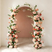 Décorations de mariage de luxe, fleurs et arômes floraux pour arche, arrangements floraux d'automne, fleurs au toucher réel, décorations personnalisées pour événements et fêtes