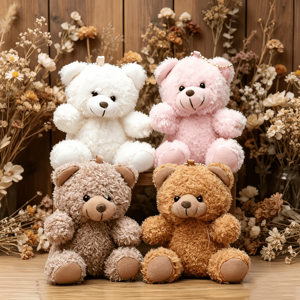 Porte-clés en peluche avec ours en peluche, breloque de sac et porte-clés lion personnalisé mignon et doux de 10 cm pour sac à dos - Product Image 3