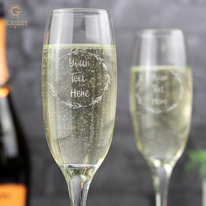 Personalized Wedding <strong>Champagne</strong> <strong>Flutes</strong> Laser Etched Custom Tulip <strong>Champagne</strong> Glass Text Luxury Bespoke Prosecco Glass for Weddings - Product Image 5