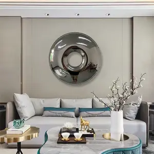 Nuovo Design personalizzato ciambella colorata 3D ornamenti da appendere alla parete in metallo per la decorazione del soggiorno