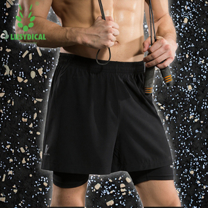 2026 Mid Waist Men's Summer Sports Capris Shorts Canvas Fabric Drawstring Closure Front Logo Quick Drying Breathable - Product Image 2