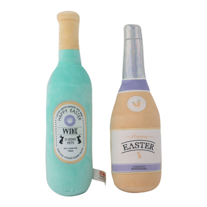 D <span class=keywords><strong>KING</strong></span> Peluche Vin Bière Bouteille de <span class=keywords><strong>Champagne</strong></span> Jouets pour chiens de Pâques Jouets grinçants pour chiens - Product Image 1