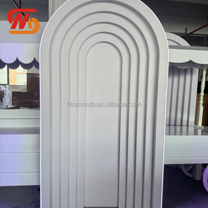 SMOOTH Elegant White Acrylic Backdrop Mariage Arch Multi-layer Pvc Background for <b>Wedding</b> - Product Image 4