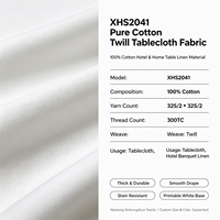 Rouleau de tissu de literie en sergé 100 % coton 300TC, résistant aux taches, qualité commerciale, blanc vierge, impression personnalisée, pour hôtels, vente en gros