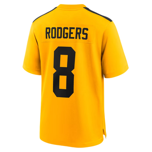 Camisetas de Fútbol Americano de Pittsburgh, Camiseta de Jugador Bordada <span class=keywords><strong>y</strong></span> Cosida # 4 Metcalf # 5 Ramsey # 6 Reinas # 8 Rodgers #   90 vatios - Product Image 2