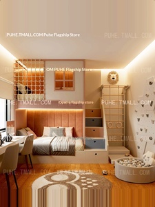 เตียงเด็กผู้ชาย รุ่นใหม่ ปี 2026 เตียงสองชั้น ขนาด <span class=keywords><strong>1.2</strong></span> เมตร ทำจากไม้ ดีไซน์เรียบง่าย พร้อมตาข่ายเชือก ปรับแต่งได้ บ้านเล่นสำหรับเด็ก - Product Image 4