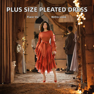 Fast Dispatch Wholesale Deals Women's <b>Empire</b> Waist Flare Sleeve Tiered Sashes Pleated A-<b>Line</b> Solid Party Long <b>Dress</b> <b>Plus</b> Adults - Product Image 2