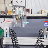 Fresadora CNC de persianas, equipo de fresado de tres ejes para puertas, ranurado de orificios para llaves en ventanas, perforación de orificios para llaves en ventanas