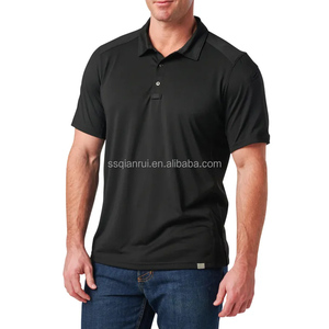 Polo en polyester à logo personnalisé, coupe ajustée, sensation <span class=keywords><strong>de</strong></span> fraîcheur, manches courtes, évacuation <span class=keywords><strong>de</strong></span> l'humidité, t-shirts <span class=keywords><strong>de</strong></span> performance, polo tactique - Product Image 5